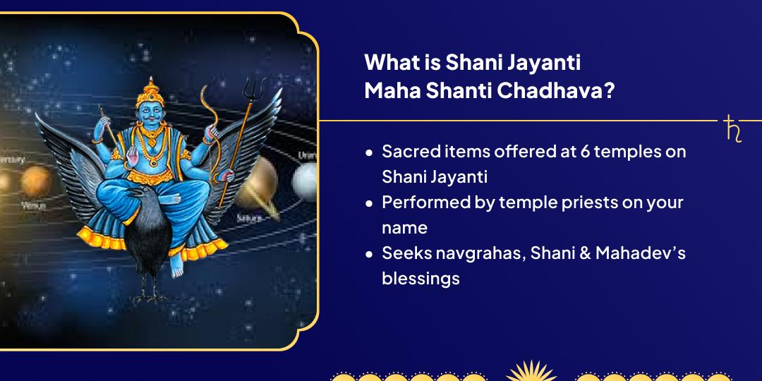 Shani Jayanti Navagraha Maha Shanti Chadhava